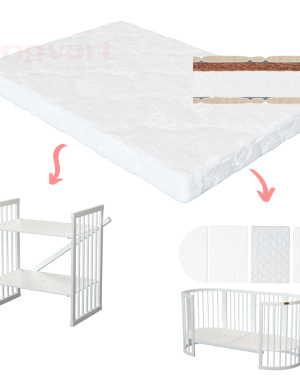 Додаткова середня секція матраца на ліжечко SMART BED - 72х48см, 60х48см або 80х60см
